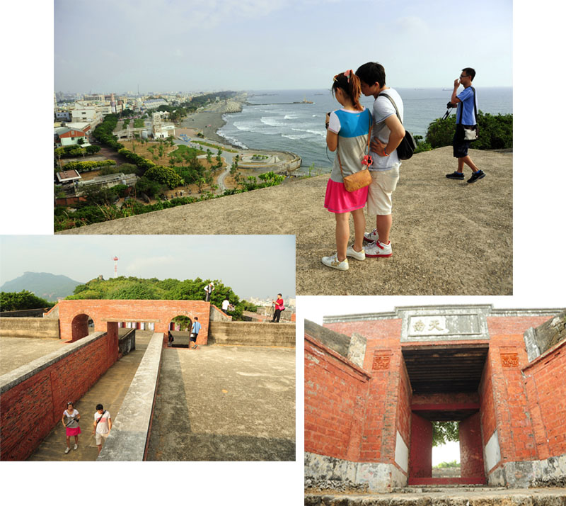 登上旗後砲台不僅可緬懷歷史古蹟也可眺望旗津海岸美景。（圖∕鮑忠暉 攝）