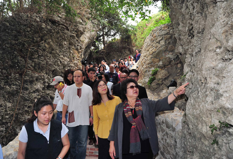 登山古道可連接山上的打狗英國領事館官邸和山下的辦公室。（圖∕鮑忠暉 攝）