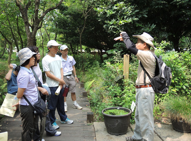 高雄市野鳥學會擔負起濕地生態環境導覽任務。（圖∕徐世雄 攝）