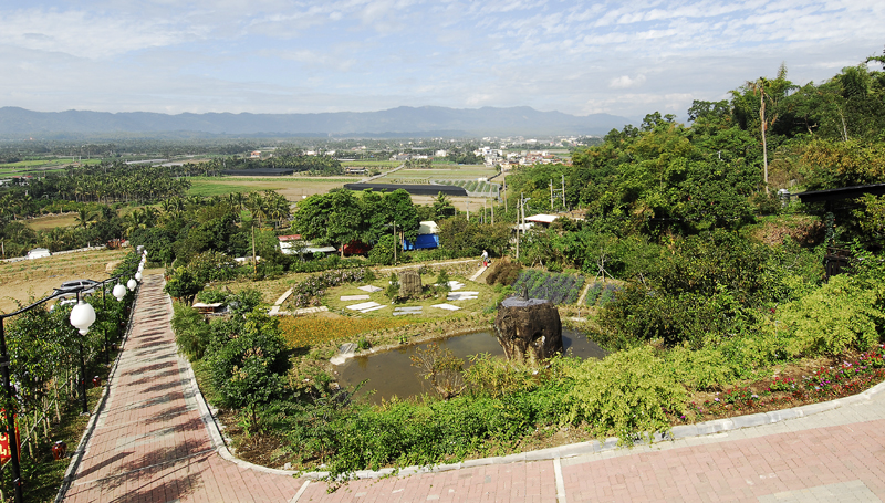 從月光山林的觀景餐廳可眺望杉林區田園風光。（圖∕月光山林 提供）