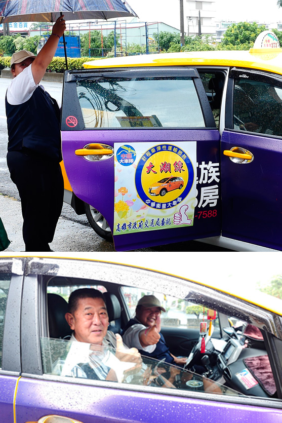 大湖線計程車接駁公車服務上路後獲得當地民眾的肯定。（圖∕張簡英豪 攝）