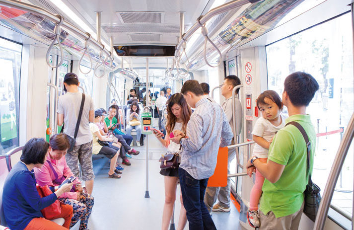 車速平緩安穩 The trams run smoothly.