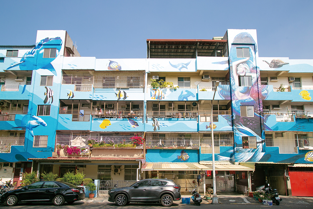 日常を彩るアート―苓雅区衛武里の壁画たち