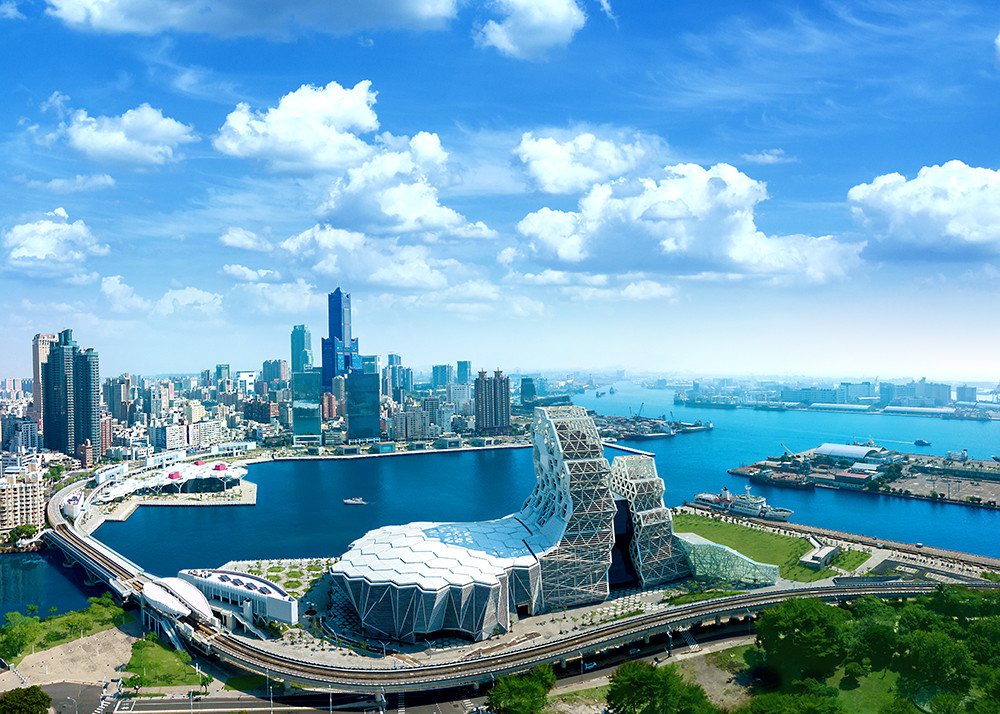 高流中心共分「音浪塔」、「珊瑚礁群」、「鯨魚堤岸」、「海豚步道」、「海音館」5大區塊。（圖片提供/高雄市政府文化局）