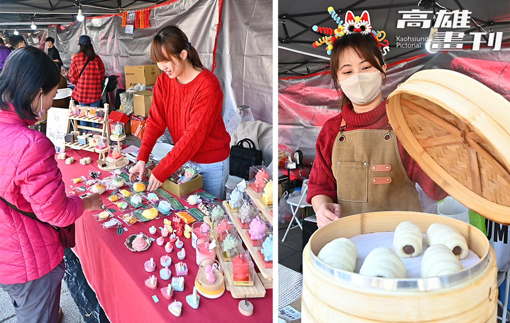 市集裡道地港式美食飄香，手作好物齊聚，熱鬧迎春年味十足。(攝影/Carter)