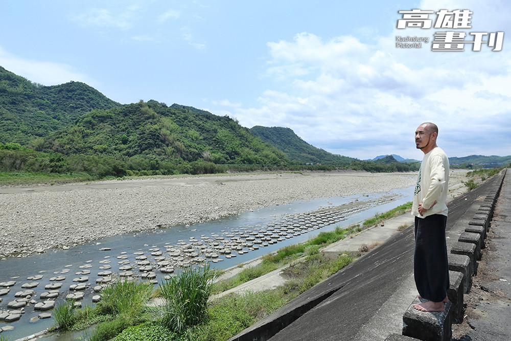 早年客家先民從美濃橫渡楠梓仙溪來到旗山定居。(攝影/Carter) 早年客家先民從美濃橫渡楠梓仙溪來到旗山定居。(攝影/Carter)
