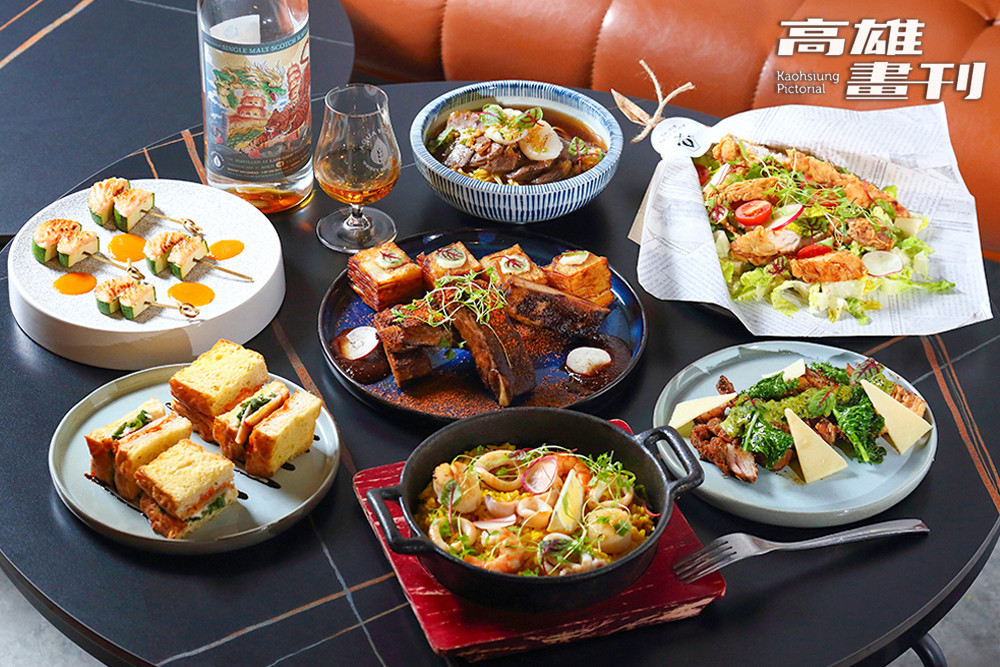 義法創意料理結合本土特色，製作出法式澄清牛肉麵、德州低溫慢烤梅花豬、邱比特雞肉玫瑰花束等佳餚。(攝影/Carter)