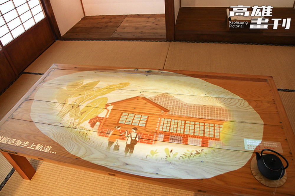 館內互動式展示，介紹宿舍的前世今生、工法技術，以及中油最新的永續科技。(攝影/李瑰嫻)