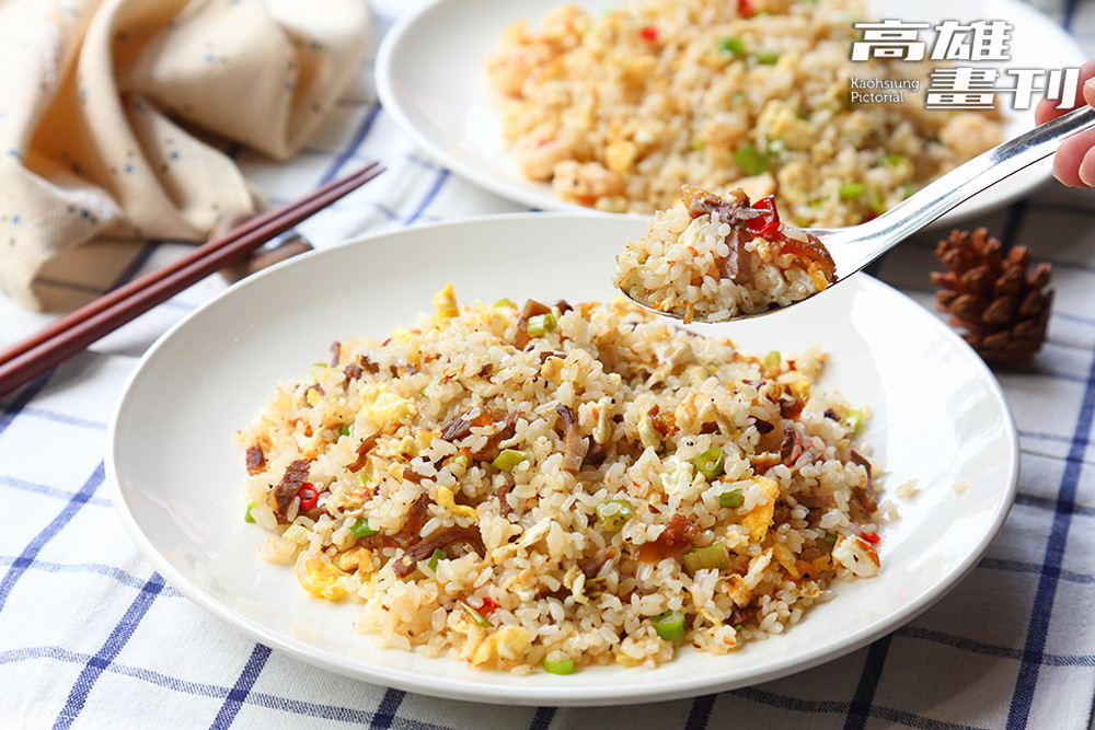 炒飯乾爽不油膩，吃到最後一口，盤底依舊清爽。(攝影/Carter)