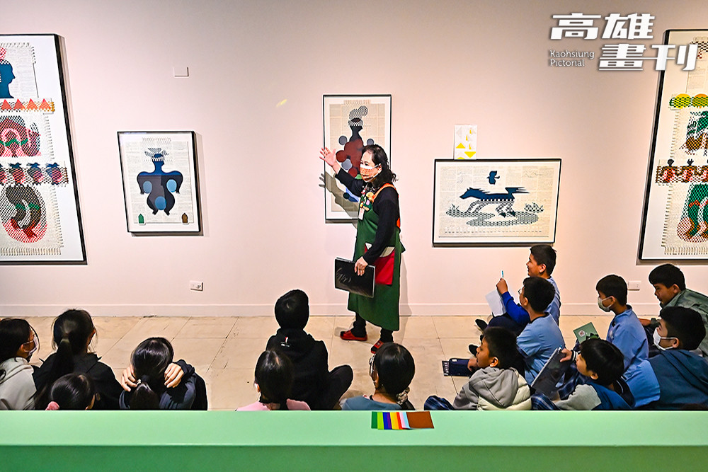 在兒美館，孩子可以靠近、可以參與藝術，也有機會來場即興創作。(攝影/Carter)