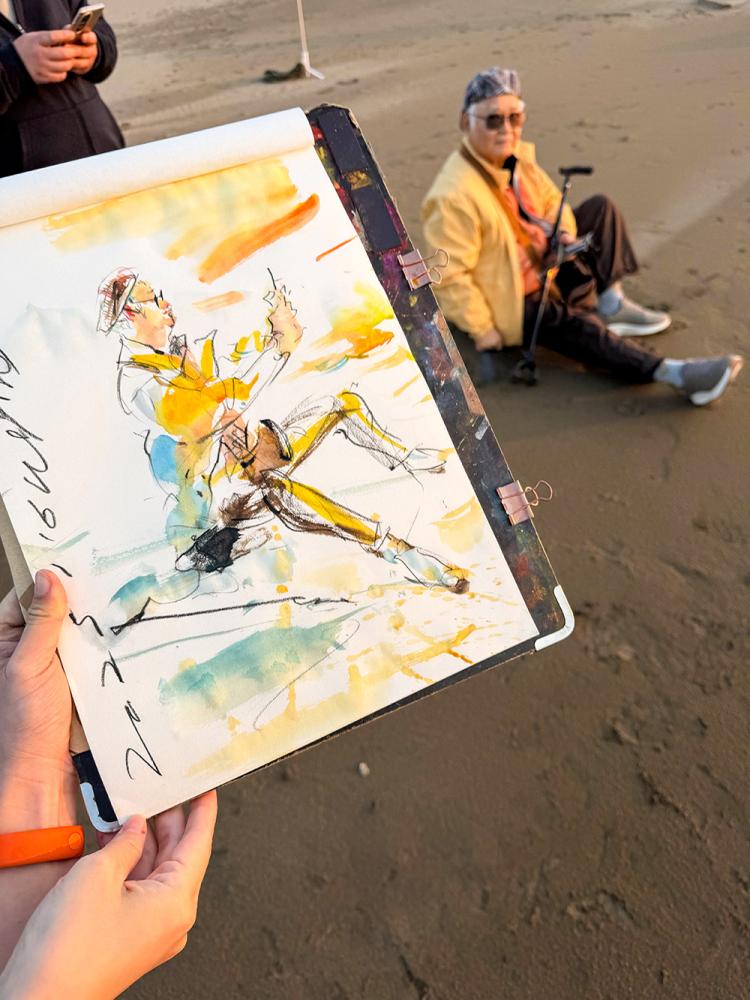 吳沁頤以速寫捕捉當下畫面，保存日常裡微小而真實的片刻。(圖片提供/吳沁頤)