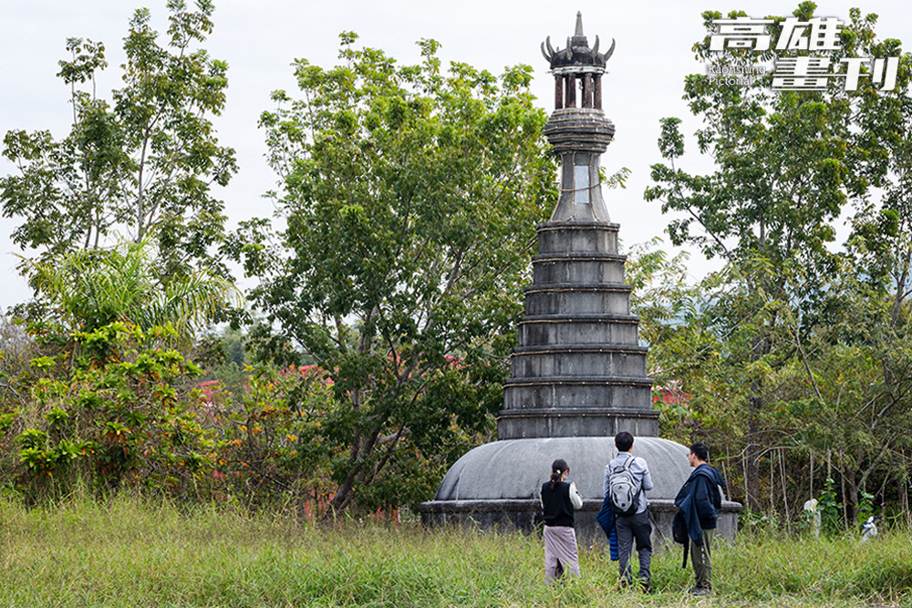 七星塔高約4公尺，頗為壯觀。(攝影/張學人)
