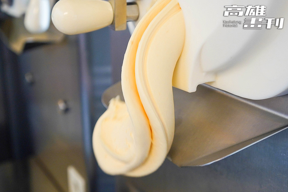 Eriel Gelato以魚鱗萃取膠原為基底，打造口感滑順、風味多元的創新冰淇淋。(攝影/李瑰嫻)