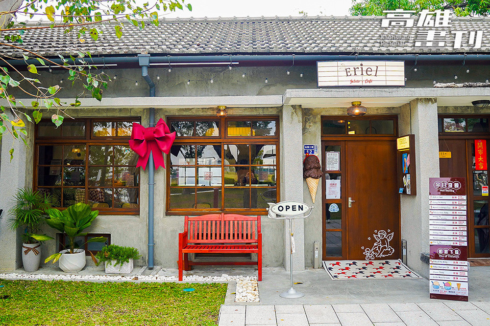 位在王氏昆仲公園的Eriel Gelato，以法式風情結合古蹟建築。(攝影/李瑰嫻)