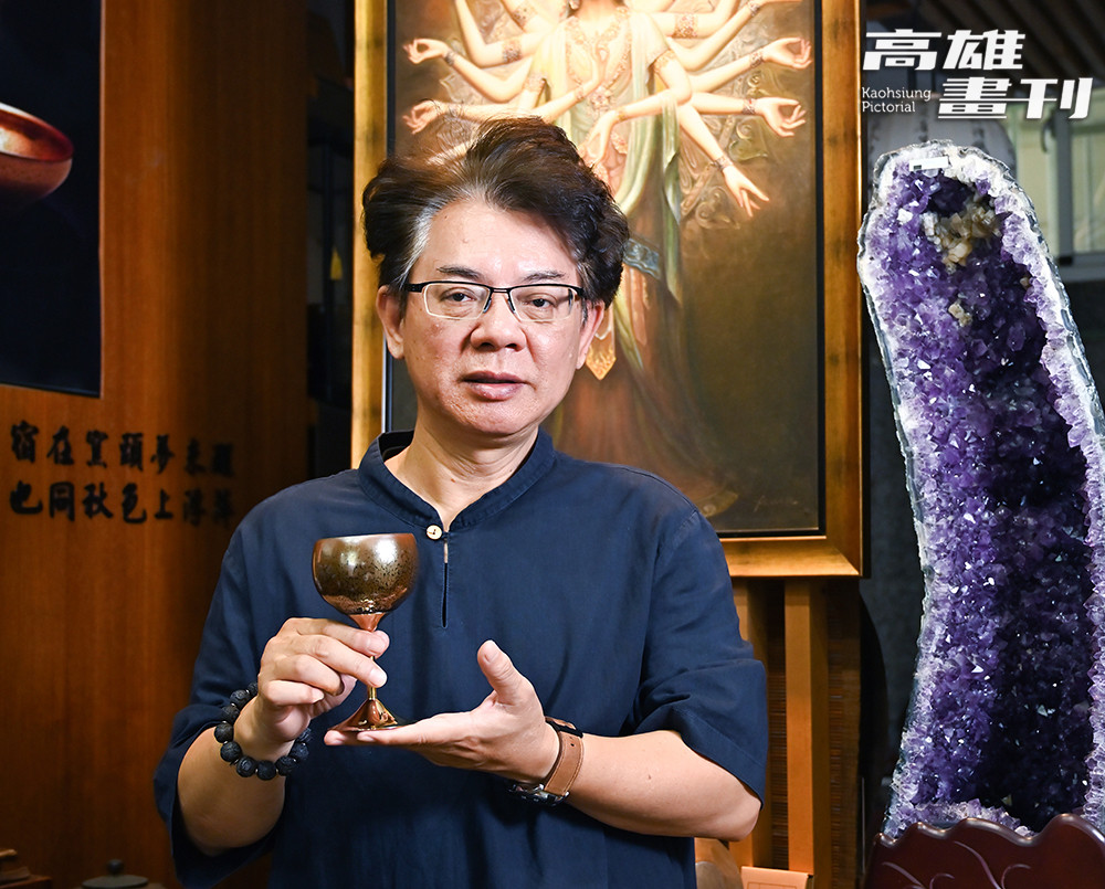 張桂維與聖杯。（攝影/Carter）