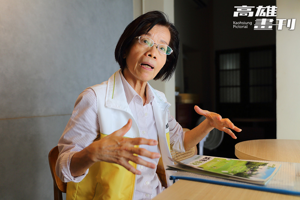 高雄市旗山形象商圈促進會理事長吳月鳳。(攝影/Carter)