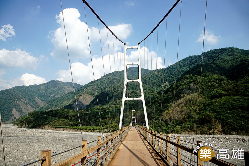 高中部落的索阿紀吊橋是八八風災後所興建。（攝影/曾信耀）