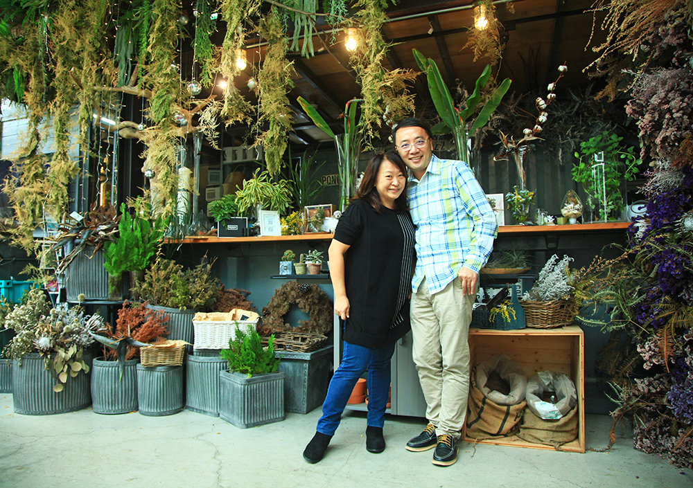 許登栗夫妻是Danny’s flower花藝實驗藝廊的靈魂，也是一對充滿愛的夫妻