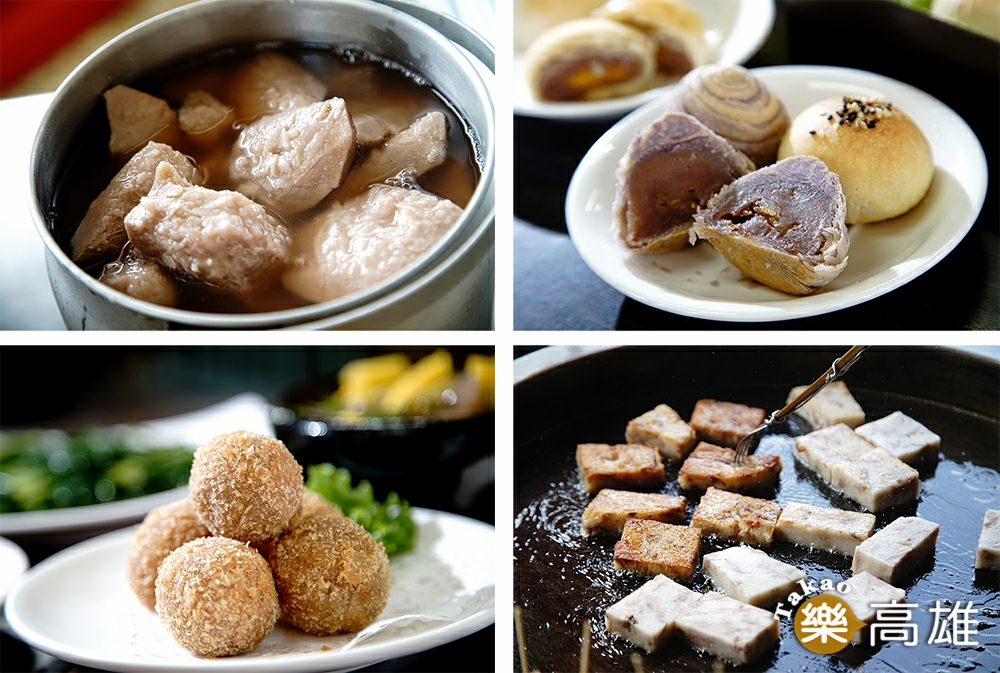 甲仙被譽為芋頭的故鄉，芋頭酥、芋丸、芋頭甜湯、芋頭粿等，各種小吃都使用在地食材。（攝影/曾信耀）