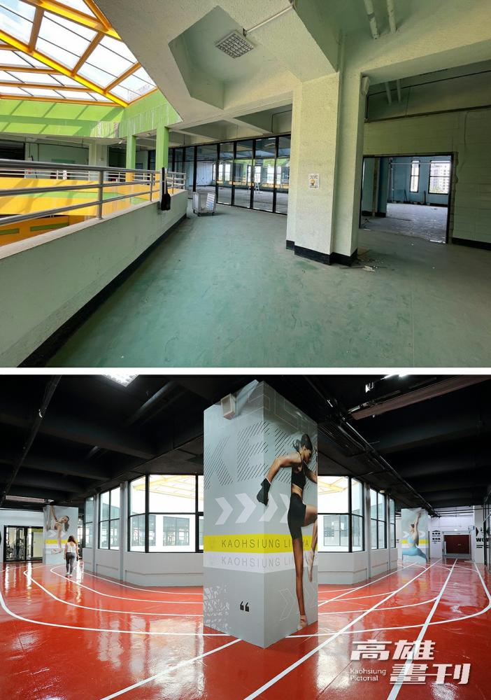 改建後的中正技擊館，以銅板價格就能享受全新的運動空間。(改建前:高雄苓雅運動中心提供；改建後：攝影/Carter)
