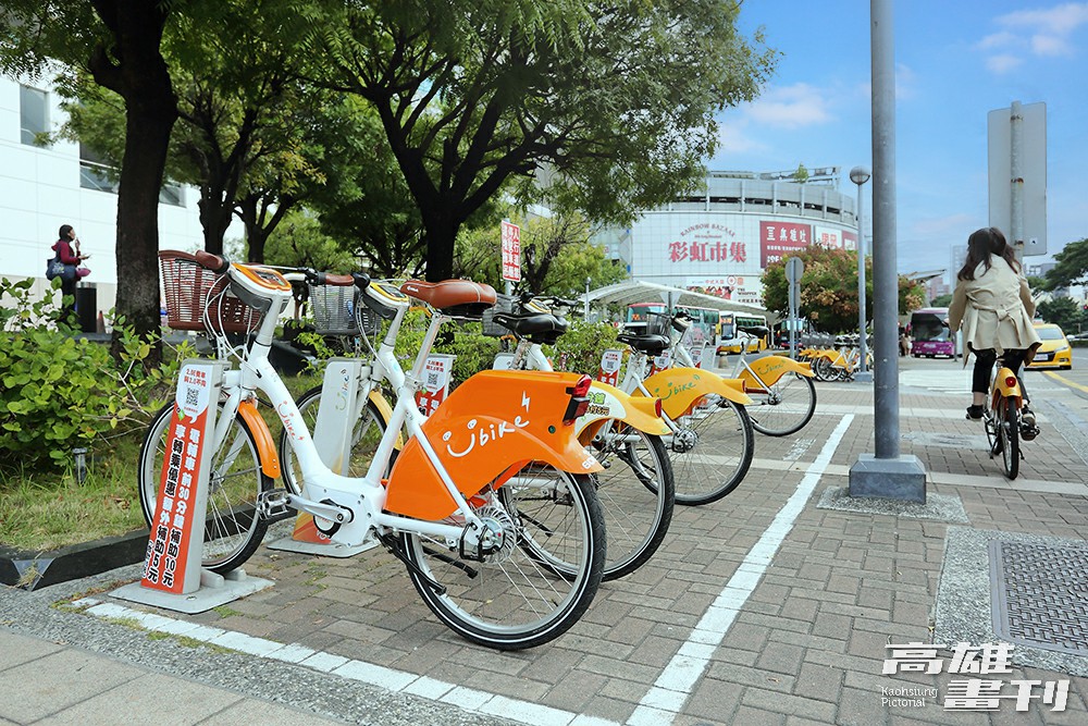 高雄YouBike 2.0E升級計畫投入500輛電動輔助自行車，提供市民更便利優質的公共自行車服務。(攝影/Carter)