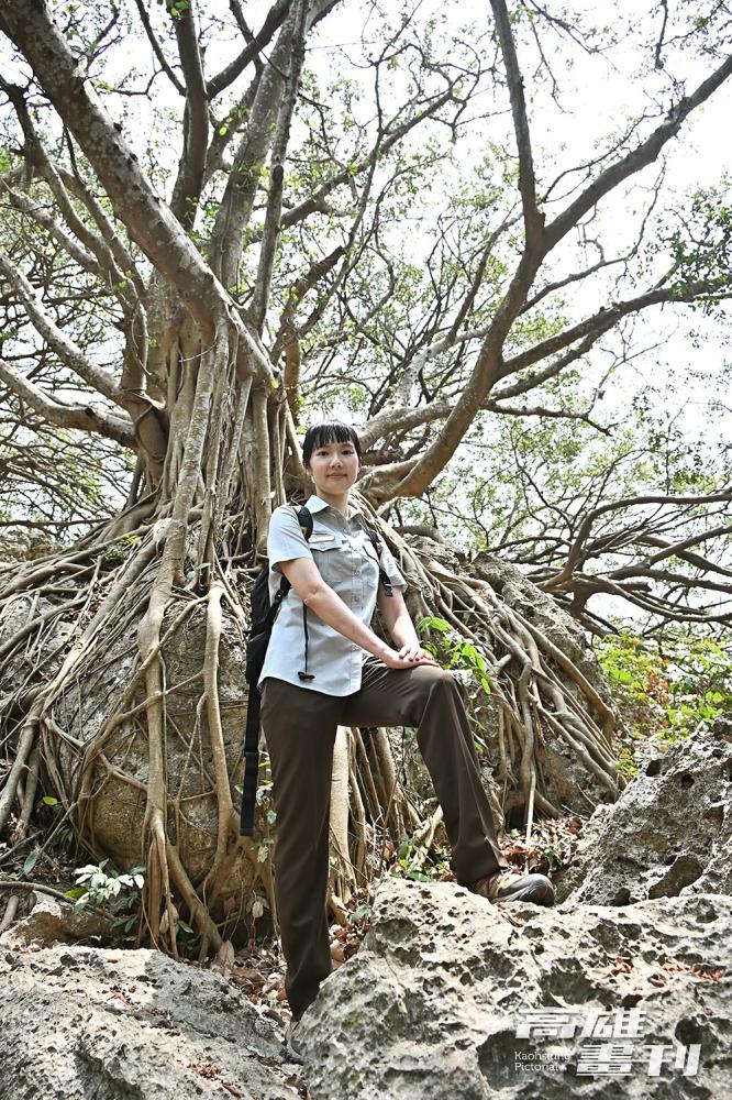 黃雅婷負責國家自然公園保育研究與解說教育，經常要面對新挑戰，促使她不斷充實自己、樂此不疲。(攝影/Carter)