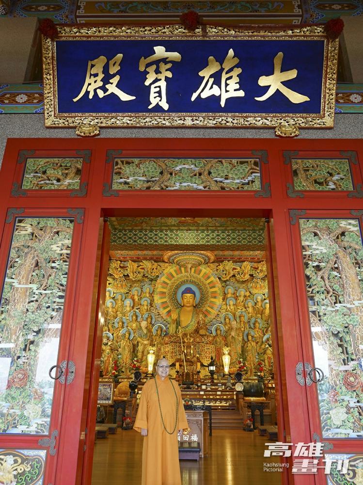 敬定上人期望將諦願寺打造成佛教藝術殿堂。(攝影/Cindy Lee)